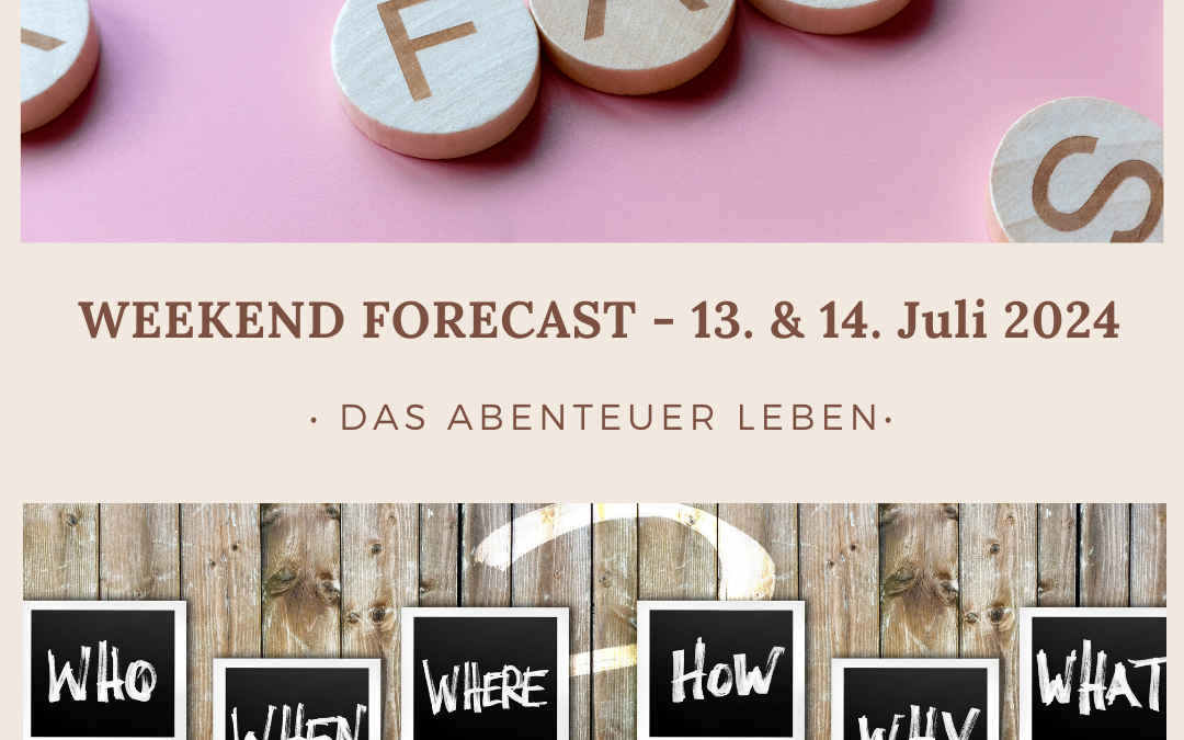 Weekend Forecast 13. & 14. Juli 2024