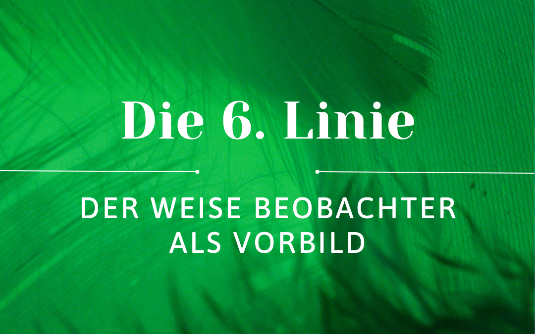 Die 6. Linie – Der weise Beobachter und das Vorbild
